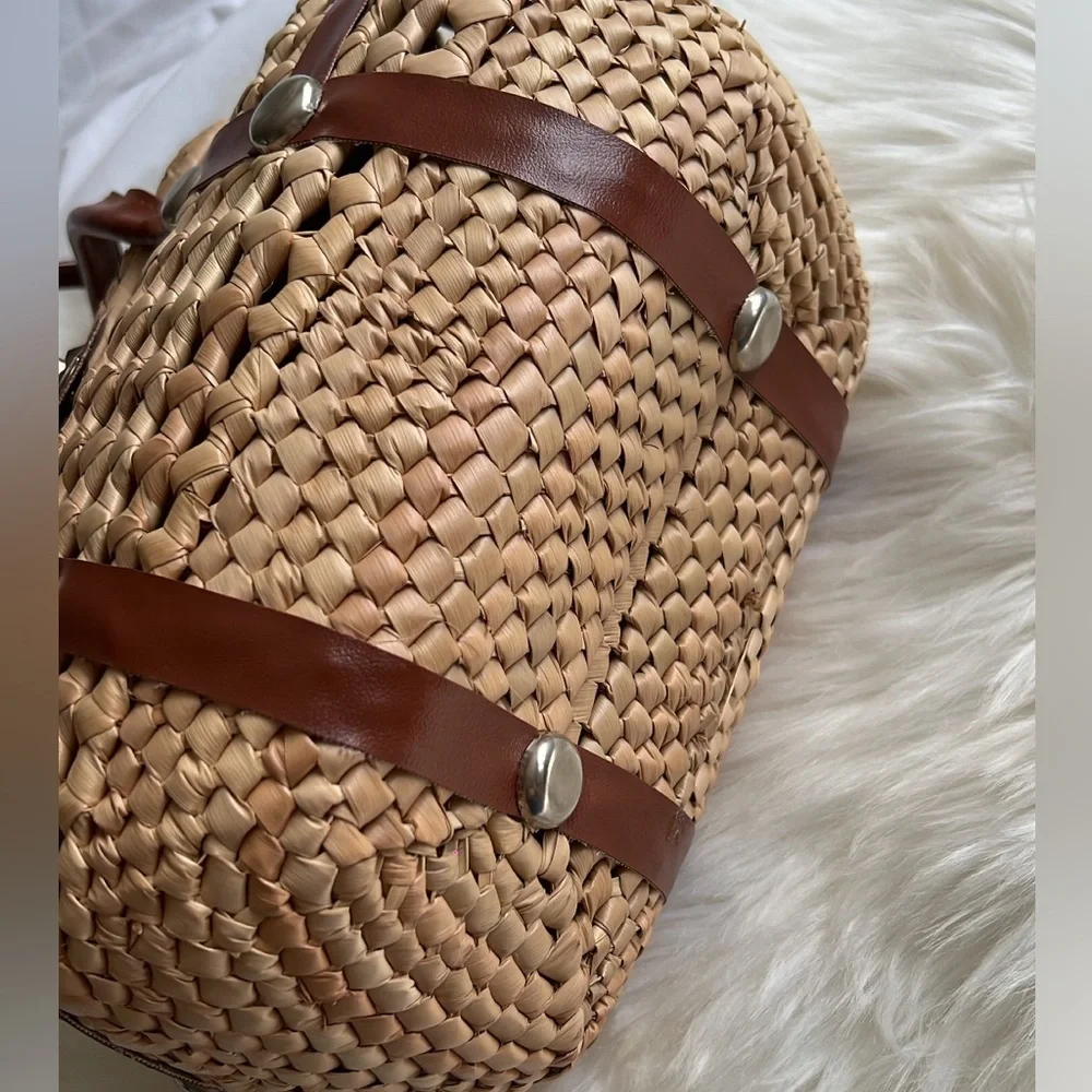 Wicker Basket Handbag - Picture 5 of 12